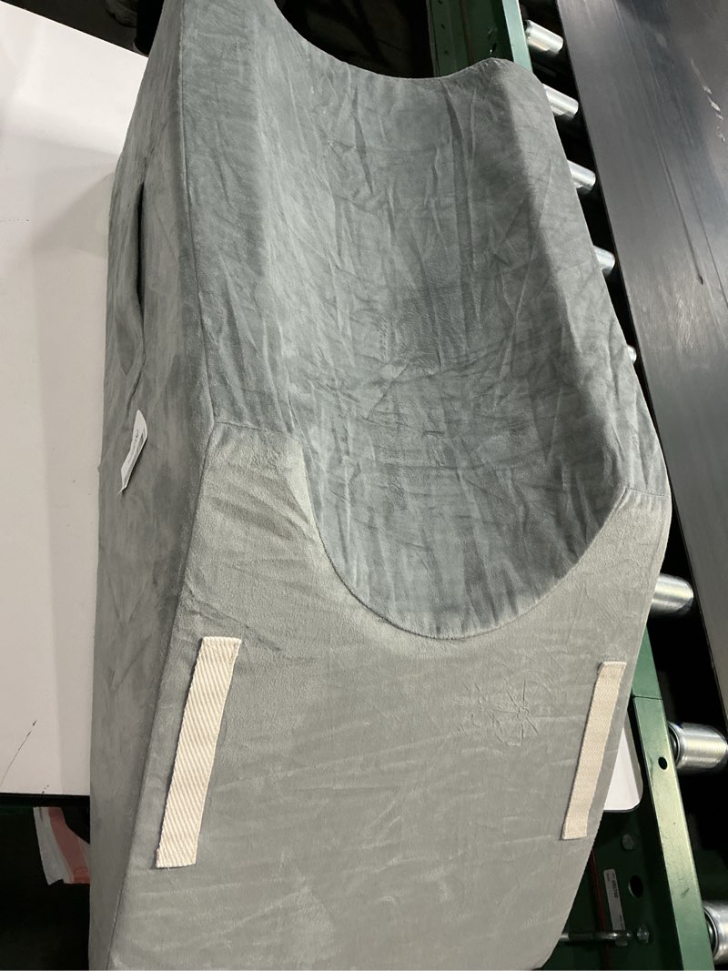 Condition photo showing As Is for LightEase Memory Foam Leg Support and Elevation Pillow w/Dual Handles for Surgery, Injury, or Rest single leg