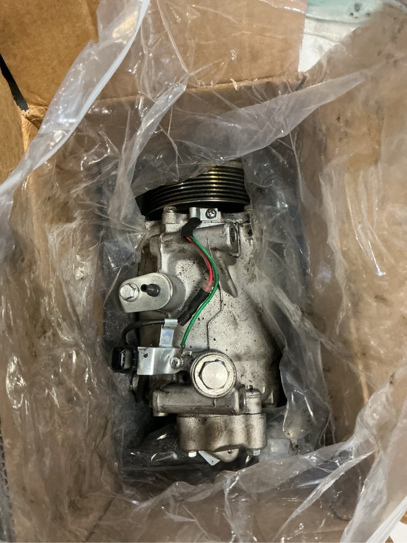 Condition photo showing As Is for ac compressor compatible with honda cr-v(for ex/ex-l/lx models only)2.4l 2007-2014, honda civic l4 2.4l(only for si models)2012-2015,acura rdx 2007-2012 2.3l replacement for 38810rwca03 97580 98580