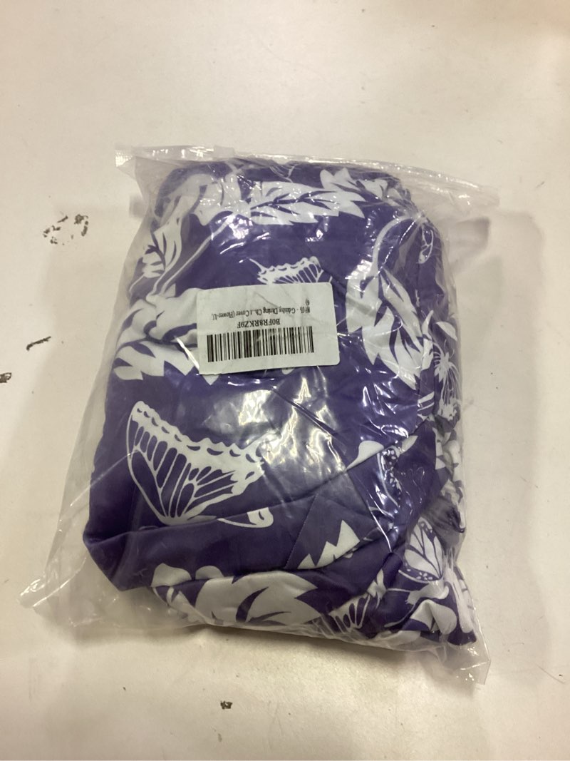 Condition photo showing New/Like New for Stretch Dining Chair Seat Covers Set of 6,Dining Chair Slipcovers, Floral Printed Chair Covers,Soft Fabric Washable Upholstered Chair Seat Protector, No Rear Covers for Home Kitchen Dining Room Light Purple Flowers + Butterflies 6PCS