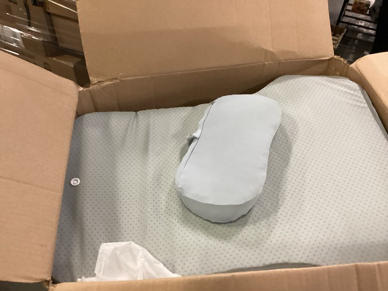 Condition photo showing Good Condition for Couples Pillow - Sweet Spot Pillow Adopts a 27° Lift Creates The Perfect Angle, Multi-Functional Posture Corrector Couples Comfort Cushion Ideal (Grizzly) Grey