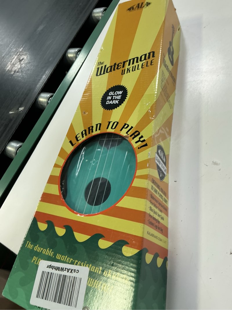 Condition photo showing New/Like New for kala waterman glow-in-the-dark matte soprano ukulele (aqua)