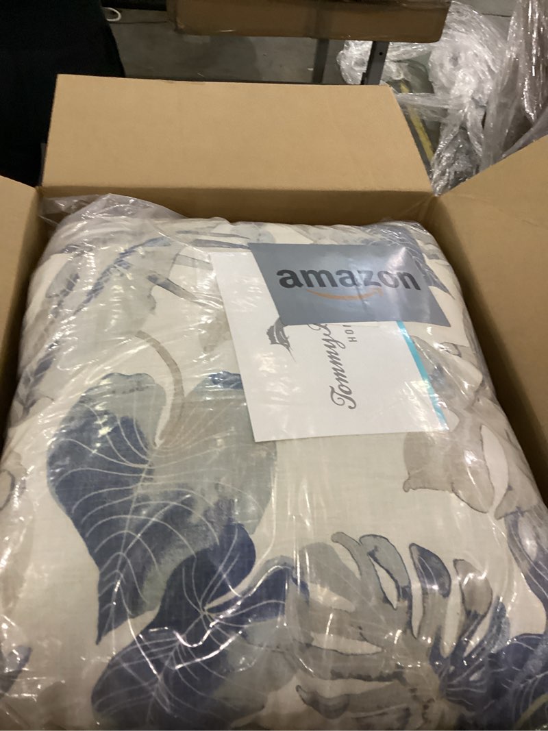 Condition photo showing item condition for Tommy Bahama - Queen Comforter Set, Reversible Cotton Bedding with Matching Shams & Bed skirt, Oeko-Tex Certified (Raw Coast Blue)