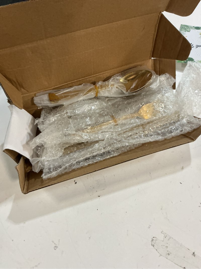 Condition photo showing Good Condition for silverware set for 4,20 pieces forged stainless steel flatware set cutlery set,heavy duty and modern desgin,fancy tableware cutlery set for home,restaurant,mirror polished,dishwasher safe