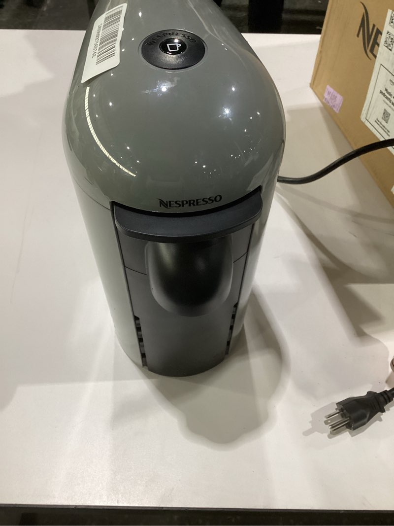 Condition photo showing As Is for Breville Nespresso VertuoPlus Coffee and Espresso Machine by Breville,Grey Machine Grey, NOT TESTED, AS IS