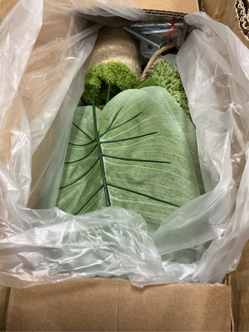 Condition photo showing Good Condition for woochpet cat scratching post for indoor cats and kitten - 35.43" tall cat scratching post with sisal rope,palm tree cat scratch post with hanging ball (35.4-green, 35.4in) 35.4in 35.4-green