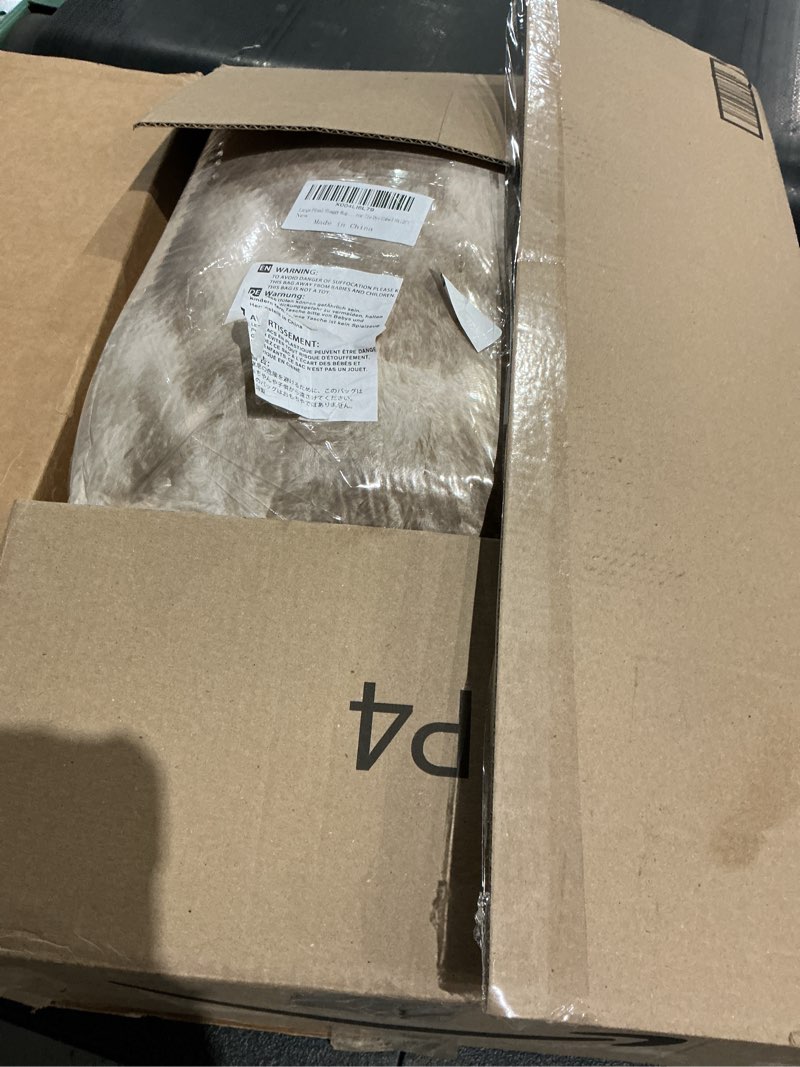 Condition photo showing New/Like New for large plush shaggy rug high pile fluffy rug for living room, big plush non-skid shag carpet, soft shaggy rugs for bedroom indoor modern home decor tie dye camel 9x12ft tie dye camel 9' x 12' (rectangular)