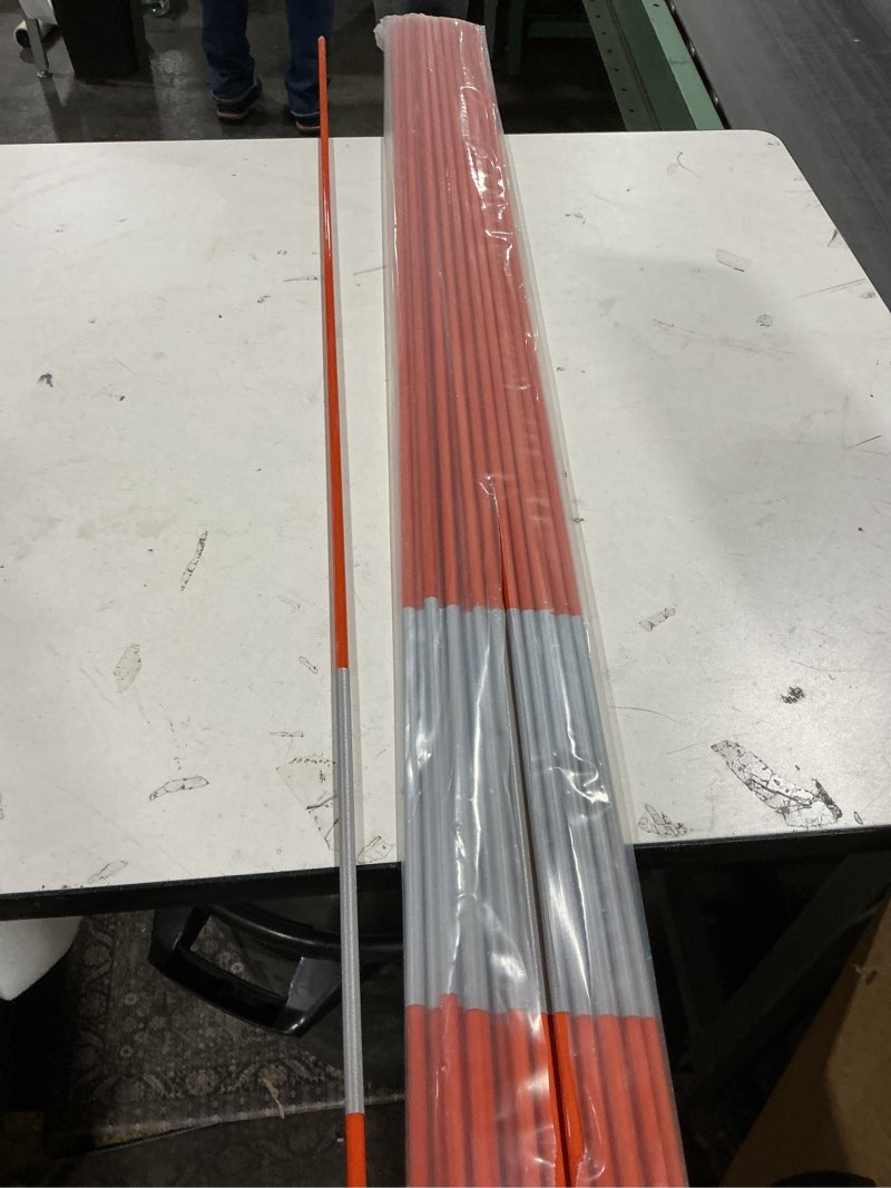 Condition photo showing New/Like New for COLOtime 58 Inch Approx 5FT Driveway Markers with Reflective Tape 5/16 Inch Fiberglass Snow Stakes Driveway Reflectors for Snow Plowing 20 Pack 20 58 Inch