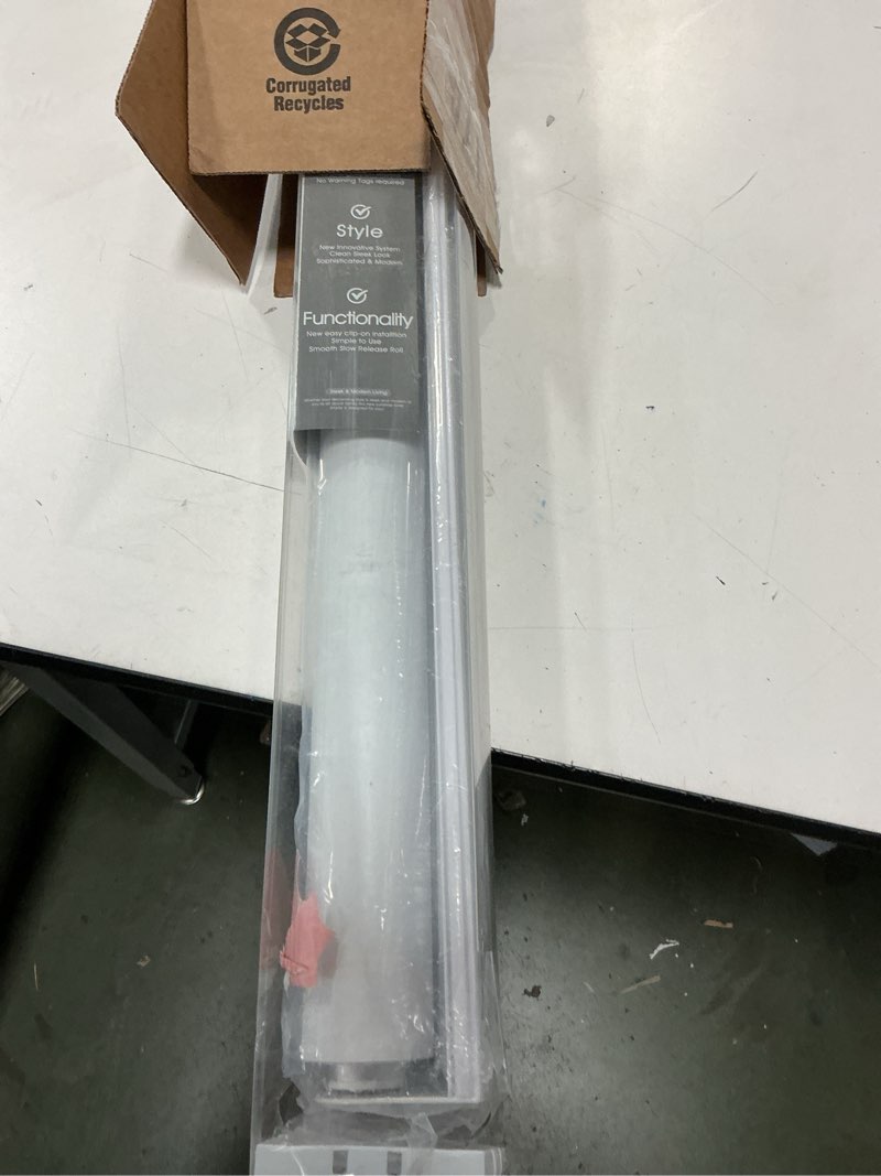 Condition photo showing As Is for Homebox Cordless Blackout Roller Shades for Windows, 100% Room Darkening Blinds with Thermal Insulat