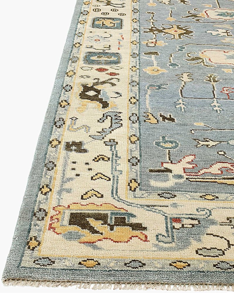 quinse saoirse hand-knotted wool rug(size: 8' x 10')