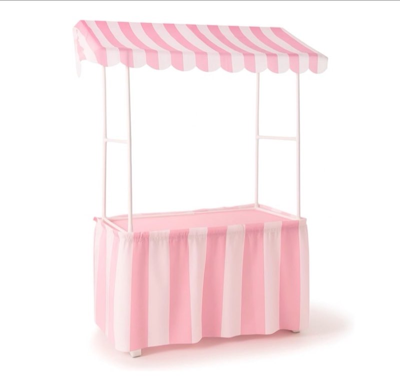 colingmill carnival tablet tent kit circus party decoration include tabletop hut, tent canopy, strip