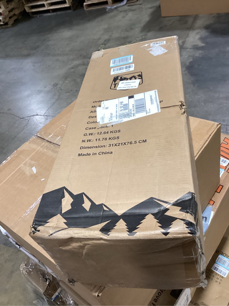 Condition photo showing Good Condition for timber ridge 49" extra long collapsible folding wagon with tailgate and brakes, 300lbs heavy duty foldable wagon with adjustable handle, 250l capacity portable cart for outdoor camping sports, grey gray standard (with tailgate)