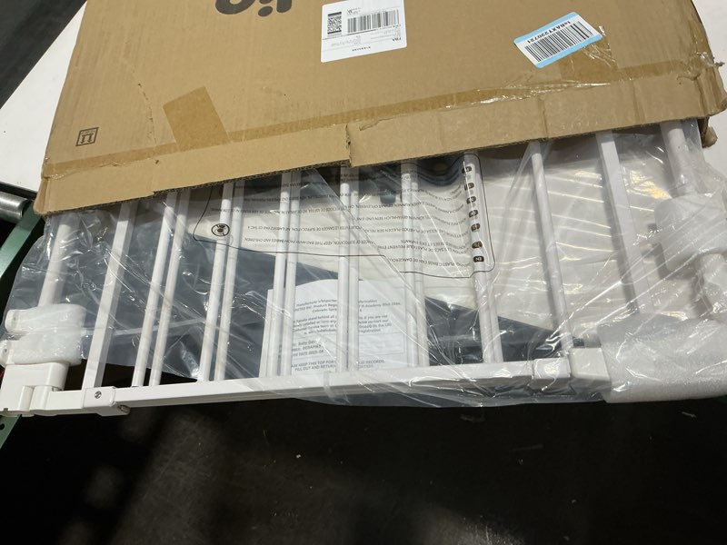 Condition photo showing Good Condition for Babelio Removable & No Bottom Bar Baby Gate, 29-43" Hardware Mounted (Drill Needed)| Wide Walk-Thru| Auto-Close Safety Dog/Pet Gate for Stairs & Doorways (White, 29-43" W, 30" H) White 29-43" W, 30" H