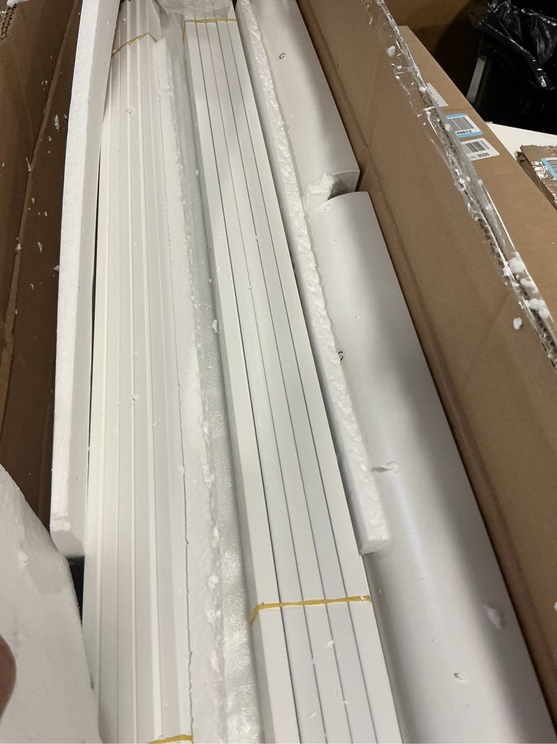 Condition photo showing Good Condition for White Bed Frame Queen Size 14 Inch, Metal Queen Bed Frame No Box Spring Needed, Heavy Duty Steel Support 3500 LBS, DIY Headboard, Noiseless, Round Corner Legs, Storage Space, Easy Assembly Queen 14 Inch