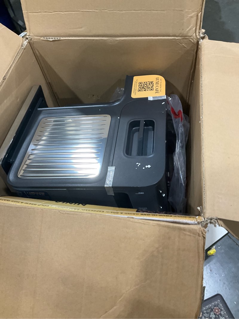 Condition photo showing As Is for Ninja Luxe Café Pro Series, Espresso Machine, Drip Coffee, Cold Brew, Hot Water, Integrated Tamper, Built-in Grinder, Hands-Free Frother for Cappuccinos, Lattes, Americanos, Dairy or Non-Dairy, ES701