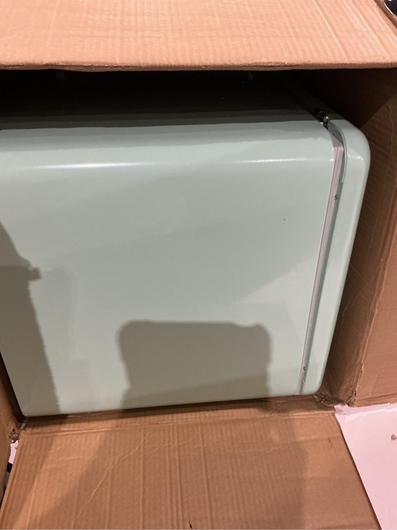 Condition photo showing Good Condition for frigidaire retro 3.2 cu. ft. compact refrigerator - mint  efr372  mint