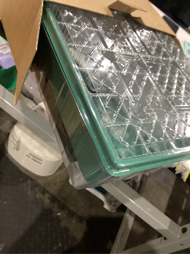 Condition photo showing Good Condition for PJT Self Watering Seed Starter Tray with Grow Light & Heat Mat, 60-Cell Seed Starting Kit with 4.3” Humidity Dome for Seed Germination, Complete All-in-One Kit for Easy Seed Starting
