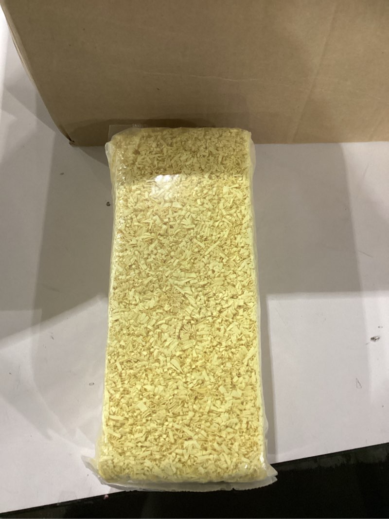 Condition photo showing New/Like New for Caleihd 1/2 LB Crinkle Cut Paper Shredded Filler Paper for Gift Baskets Gift Box Confetti Paper Shreds Decoration Stuffing for Birthday, Weddings, Anniversaries, Christmas Wrapping Yellow