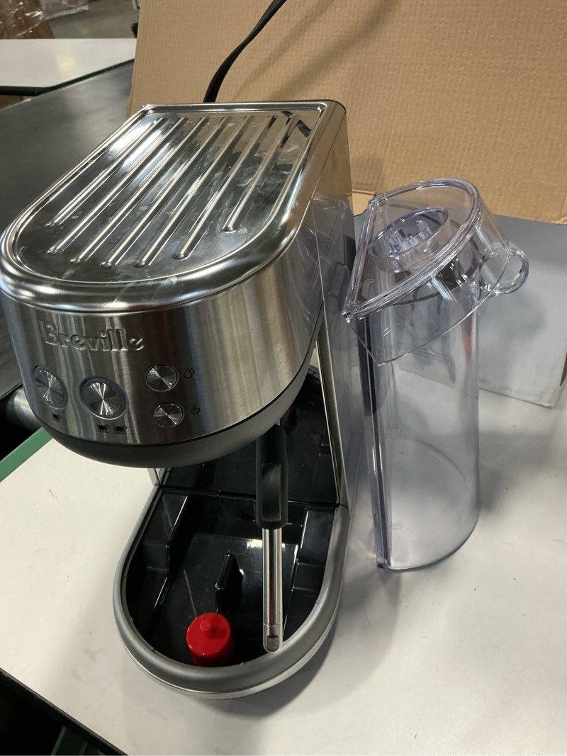 Condition photo showing As Is for Breville Bambino Espresso Machine BES450BSS, Brushed Stainless Steel