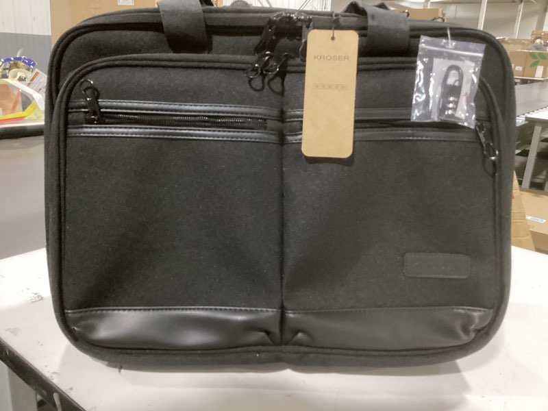 Condition photo showing Good Condition for KROSER Rolling Laptop Bag Premium Wheeled Briefcase Fits Up to 17.3 Inch Laptop Overnight Roller Case Computer Bag with RFID Pockets for Travel/Business/Men/Women-Black