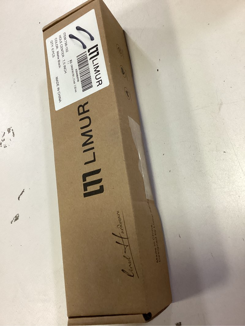 Condition photo showing New/Like New for LIMUR 6 Pack Cabinet Pulls Matte Black 7.5 Inch?192 mm? Hole Center Cabinet Handles Drawer Pulls Drawer Handles Wardrobe Handle Dresser Pulls Kitchen Hardware for Cupboard Cabinet Handles hole center ? 7.5 inch ? 192 mm ? Matt Black 6