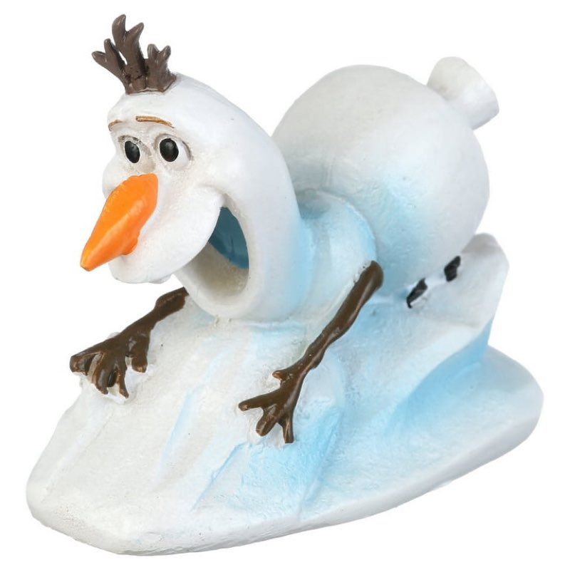 Penn-Plax Disney’s Frozen Aquarium Ornament – Sliding Olaf – Mini Resin