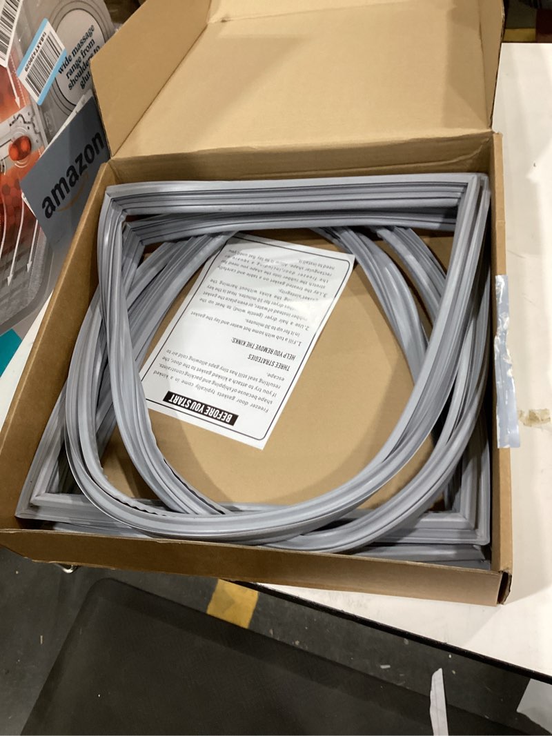 Condition photo showing Good Condition for 2 pack-w10830162 refrigerator door gasket replacement for whirlpool, kenmore, kitchen-aid refrigerator door seal, 39.7"x16.9" fridge door gasket seal fit model wrf535smbm00, kbfs20evms13, ix6hhexdsm00
