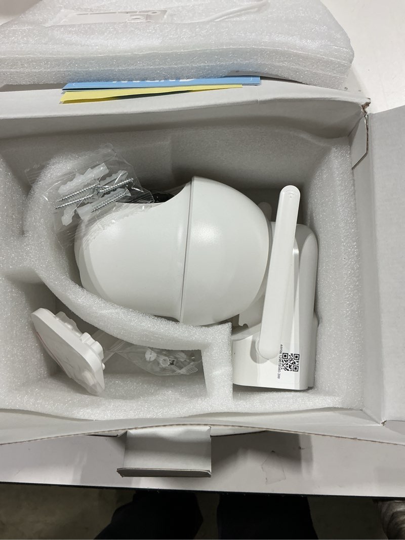 Condition photo showing Good Condition for anran 2k solar security camera wireless outdoor, 360° pan/tilt color night vision, pir human detection, 2-way audio, weatherproof, compatible with alexa, 2.4ghz wifi only