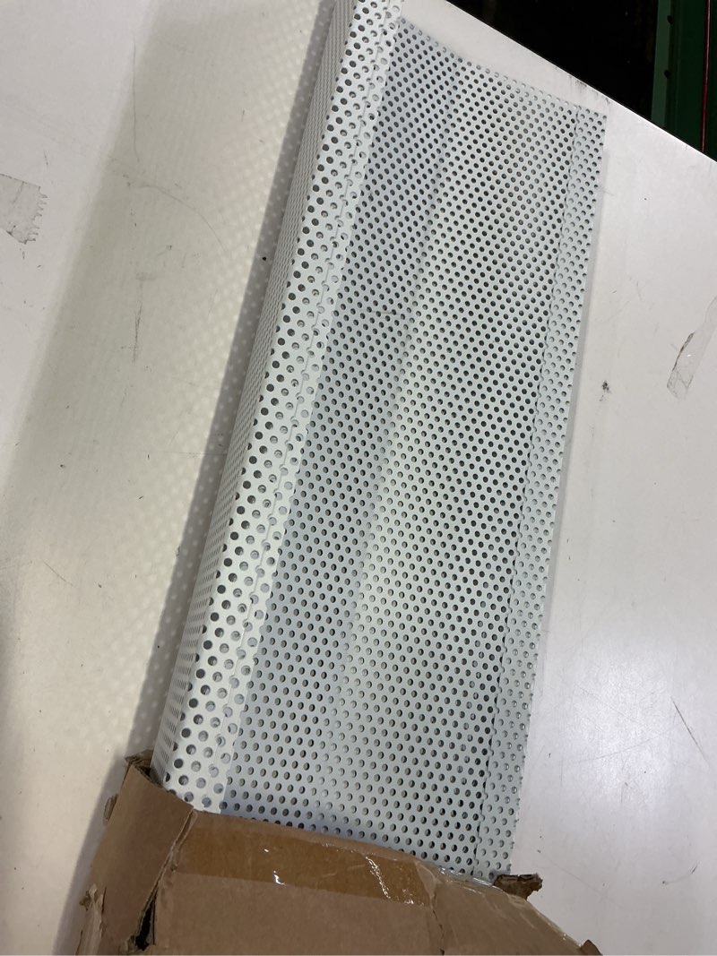 Condition photo showing Good Condition for 6ft steel easy slip-on baseboard heater cover with end caps for bathroom & hydronic system for replacing old cover, white cover 6ft?with end caps?