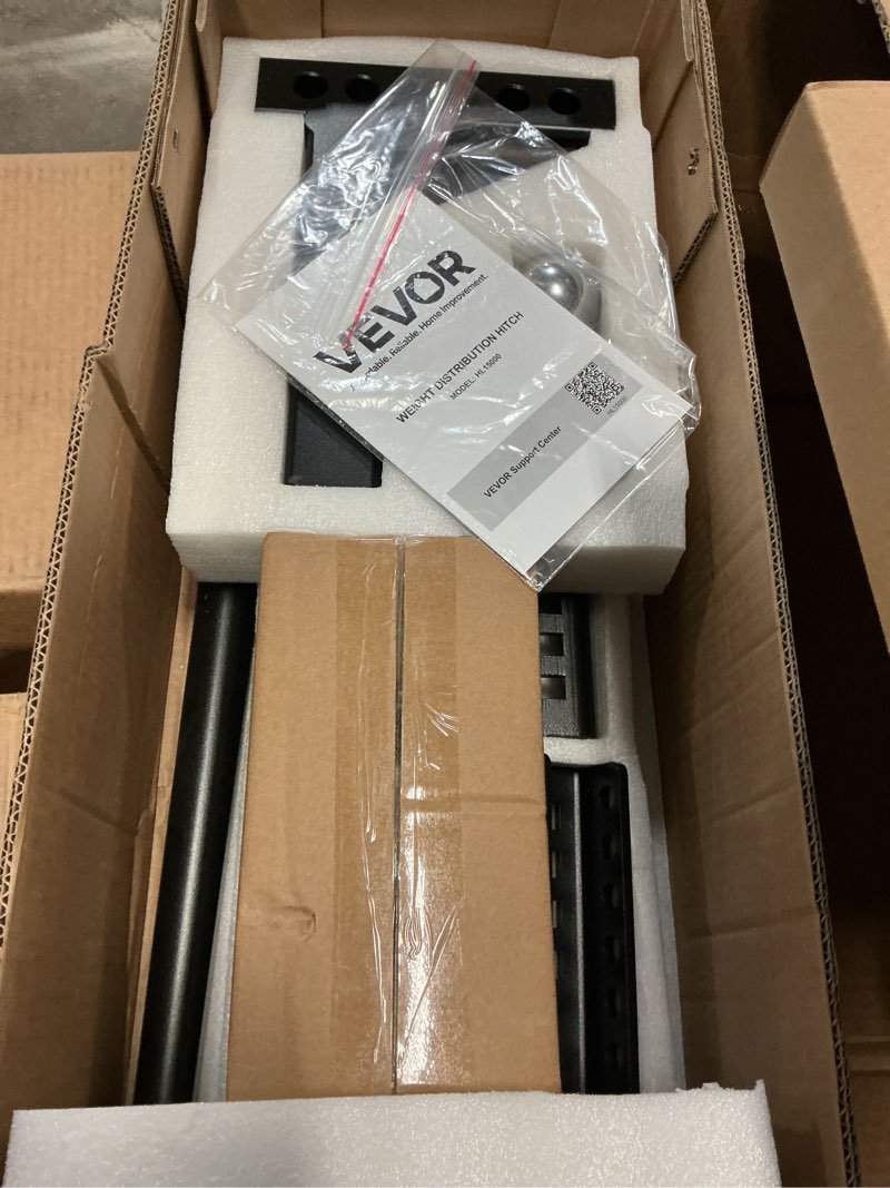 Condition photo showing New/Like New for VEVOR Sway Control Weight Distribution Hitch, 1,500 lbs Capacity, Trailer Hitch Kit with 2-Inch Solid Steel Shank, 2-5/16 Inch Alloy Steel Ball, Powder-Coated Load Leveling, Black