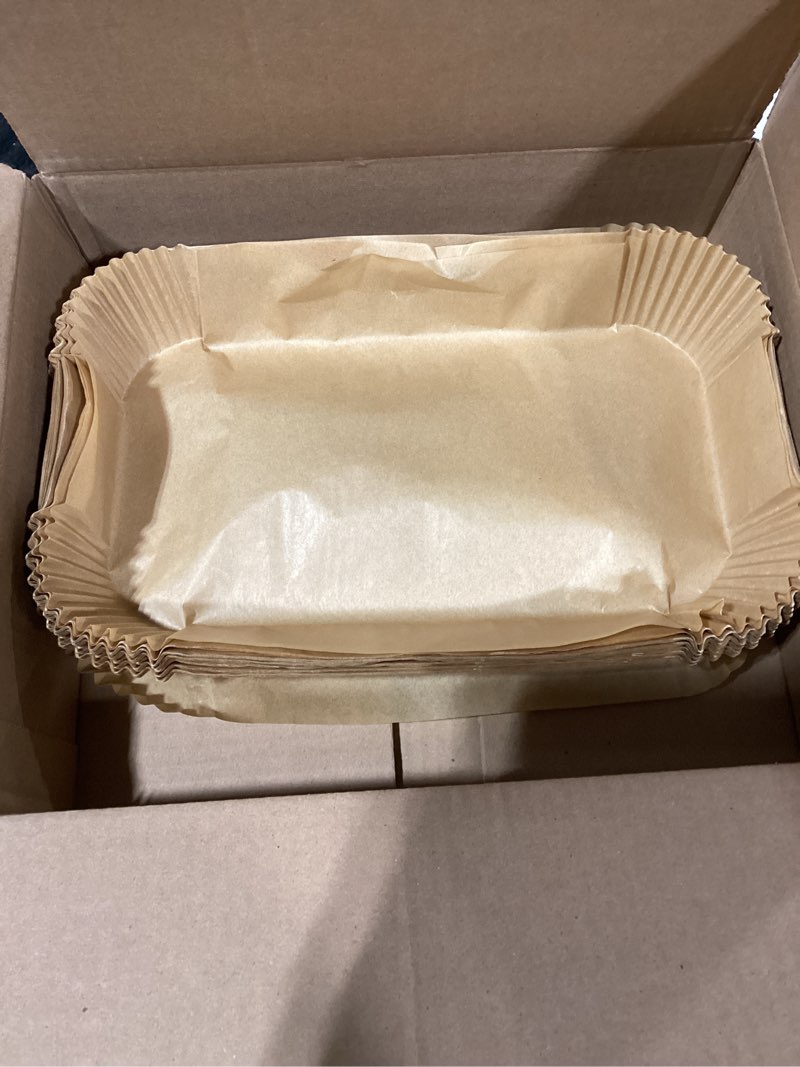 Condition photo showing As Is for Air Fryer Liners, Disposable Paper Parchment Liners for Ninja Smart XL, 125PCS, Rectangular, Non-Stick, Heat Resistant, Up to 428F 125PCS for Ninja XL