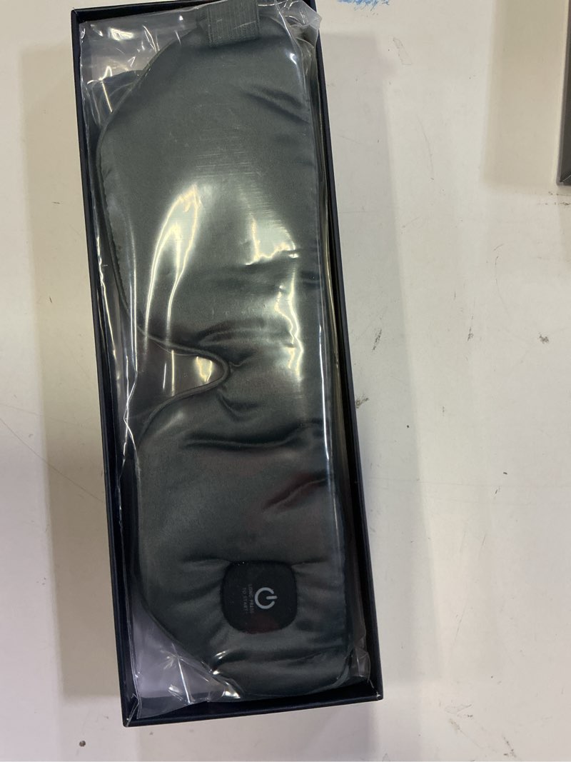 Condition photo showing New/Like New for Heated Eye Mask - Cordless Warm Eye Compress Blackout Sleeping Lmproved Sleep Silk Removable Cleaning for Dry Eyes Stye Eye Treatment Chalazion Travel Gifts for Men Women (Grey)