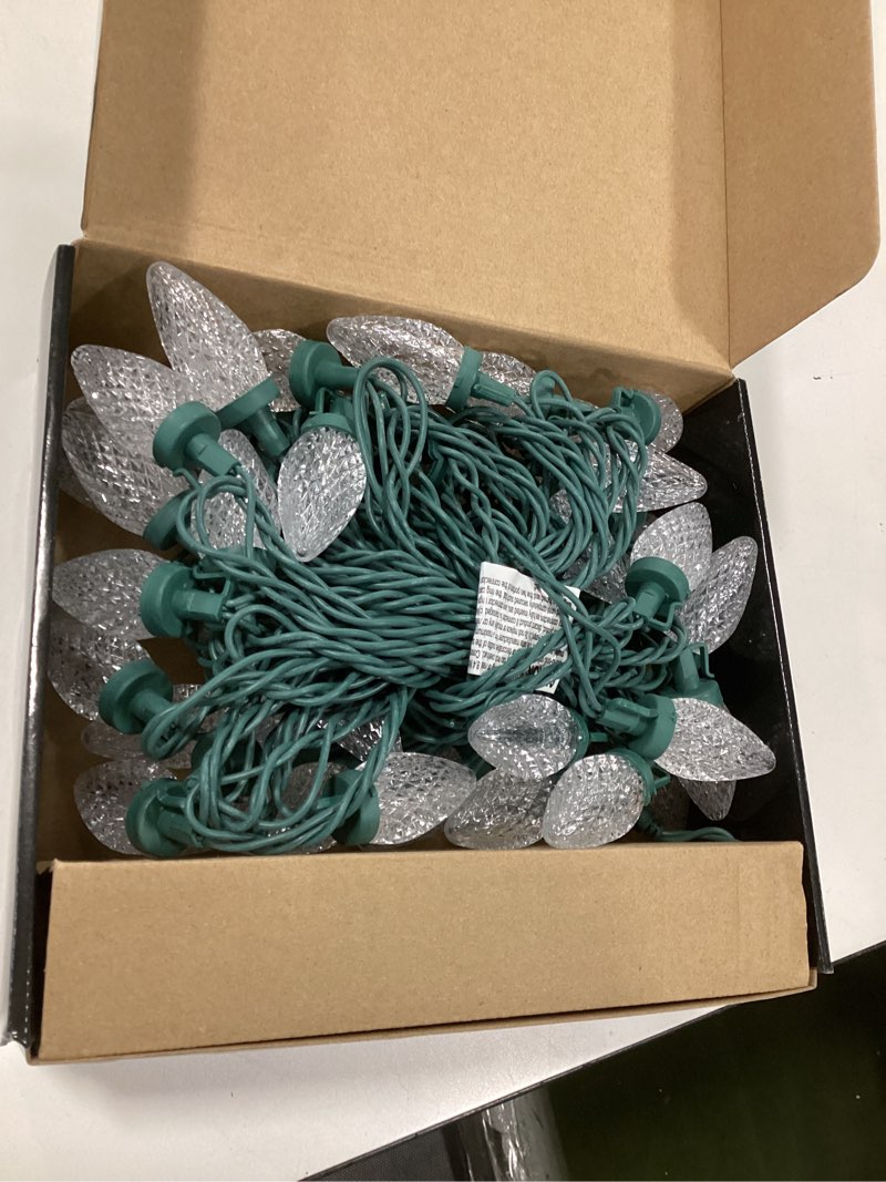 Condition photo showing As Is for GE Color Effects 50 -Count 32.6-ft Color-changing Multicolor LED Plug