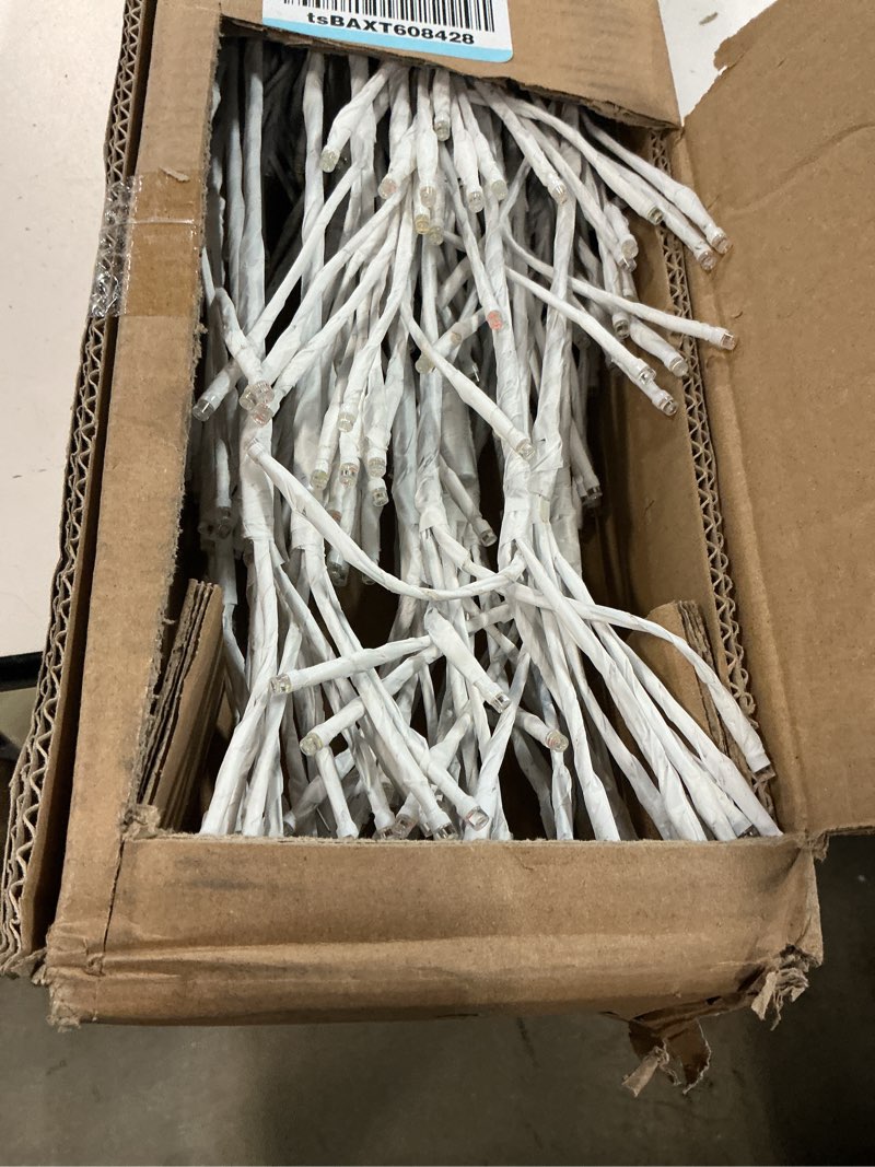 Condition photo showing As Is for Joomer 7.6FT RGB Christmas Tree Lights - 336 LED Artificial Twig Xmas Tree with Adjustable Speed, Remote Control, Timer, and Waterproof, Indoor Outdoor Festive Decoration for Christmas 7.6ft-rgb