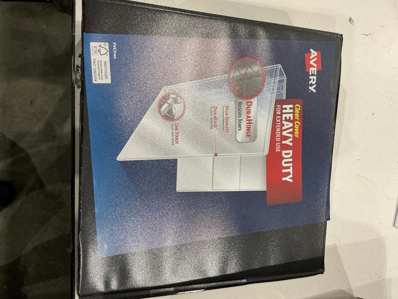 Condition photo showing Good Condition for avery heavy duty view binder  2   black  slant ring  one-touch  530 sheet capacity  1 binder