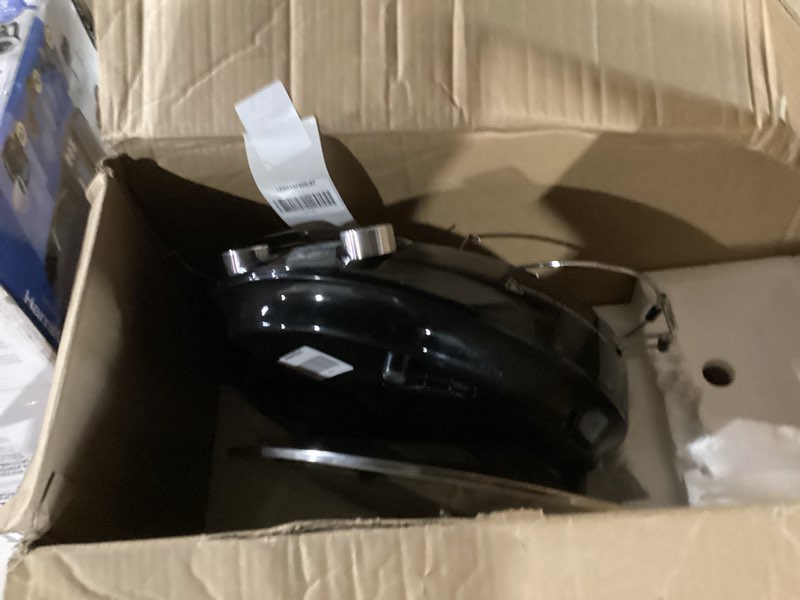 Condition photo showing As Is for nuwave induction wok, 3 wattages 600, 900 & 1500, precise temp controls from 100°f to 575°f in 5°f, infuse complex charred aroma & flavor, authentic 14-inch carbon steel wok included, wok hei mosaic induction wok