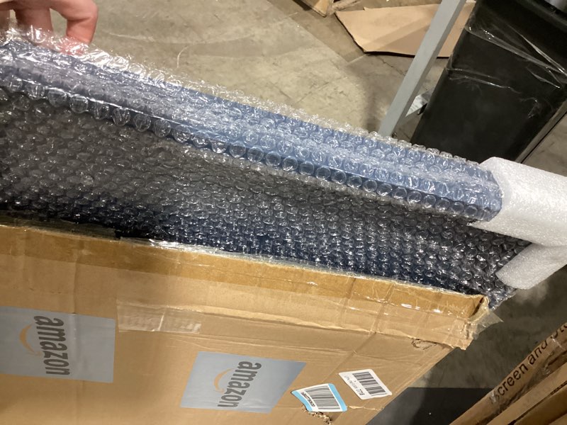 Condition photo showing New/Like New for Gurfuy Square Ottoman Table Tray 24" - Rustic Wooden Serving Tray for Farmhouse Decorative Oversized Coffee Table Trays Living Room Kitchen Counter Breakfast Blue 24" x 24" x 1.6" Blue