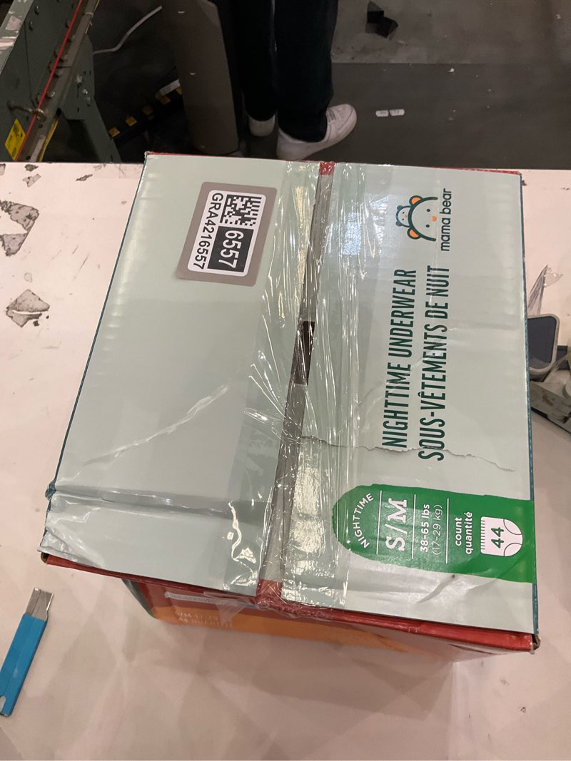 Condition photo showing New/Like New for Mama bear underwear boys small 44ct