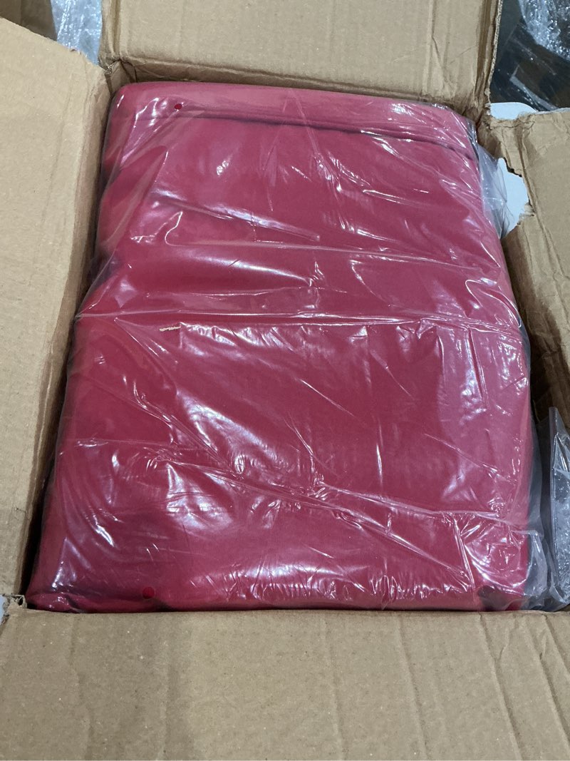 Condition photo showing Good Condition for red color/// 14 piece outdoor furniture replacement cushions, cover+filling, 25.6\" x 25.6\" x 4\" foam waterproof outdoor sofa cushion sets, fit wicker rattan sectional conversation set, red 25.6\"l x 25.6\"w x 4\"h (cover+cushion)