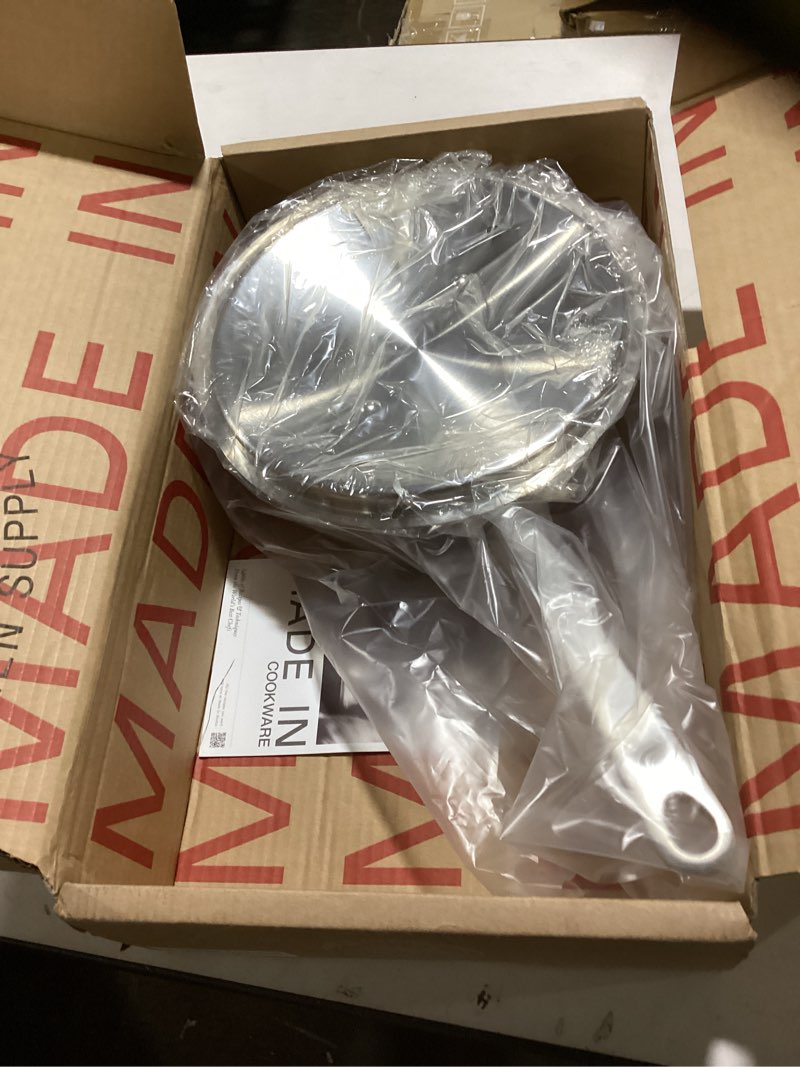 Condition photo showing New/Like New for TECHEF - Onyx Collection, 12-Inch Nonstick Flat Bottom Wok/Stir-Fry Pan - PFOA Free, Dishwasher and Oven Safe, Made in Korea