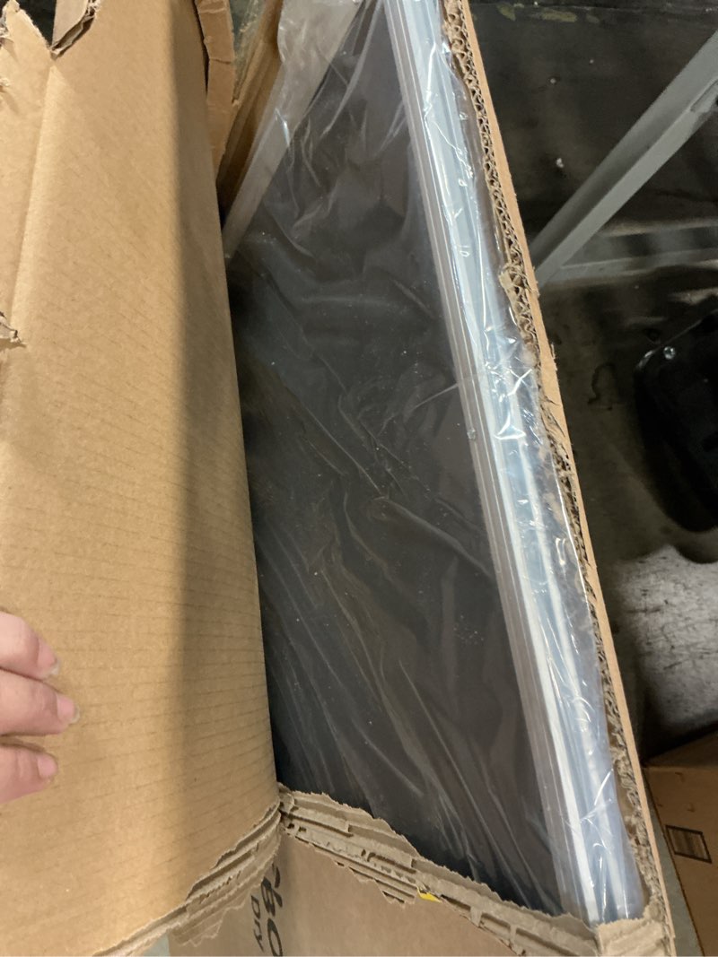 Condition photo showing As Is for Magnetic Dry Erase Whiteboard - 46 x 33 Inch White Board - 4 x 3 Large Wall-Mounted Board with Silver Aluminum Frame, 1 Magnetic Eraser, 2 Pens, Detachable Marker Tray, 6 Magnets Silver 46"x33"