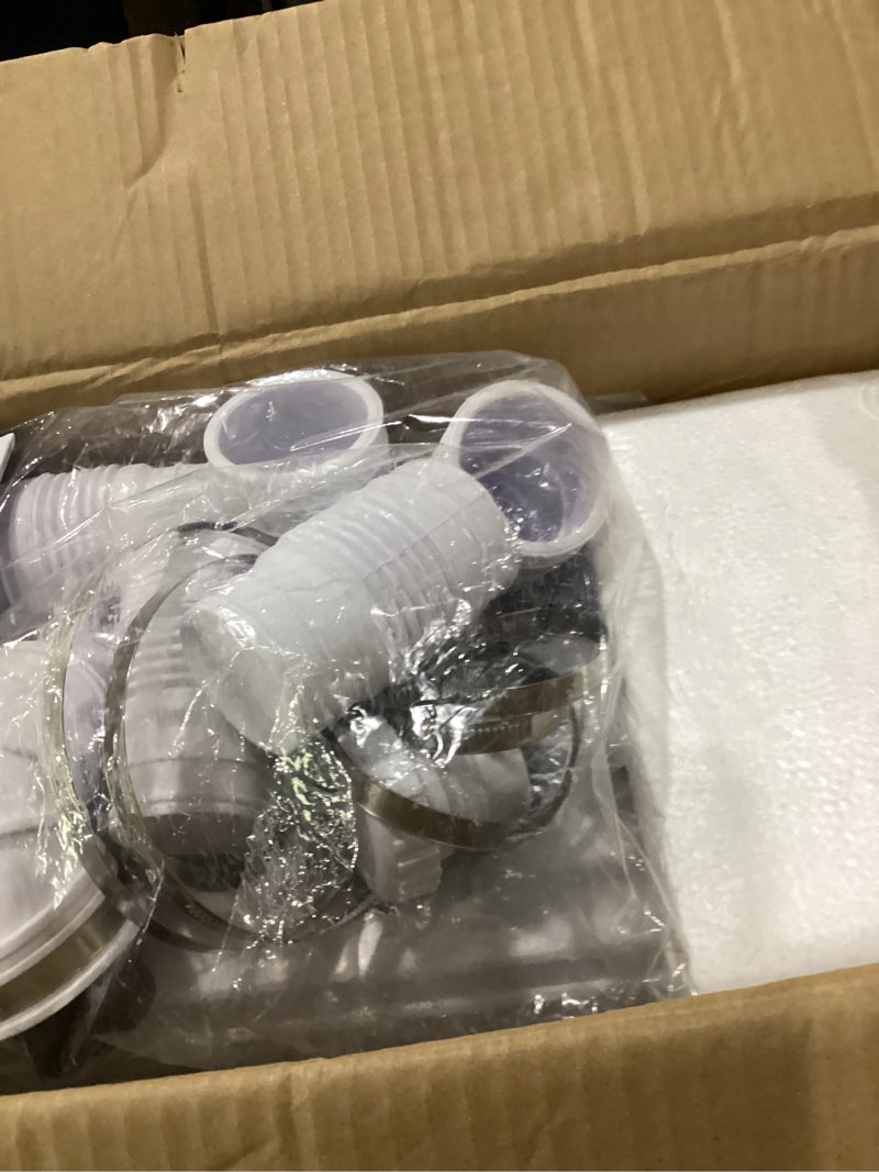 Condition photo showing Good Condition for 1200w macerator pump pcb function toilet pump utility sink pump upflush to 39.4ft 2800gph macerating toilet system with 5 water inlets 2 outlets for toilet sink shower laundry kitchen basement