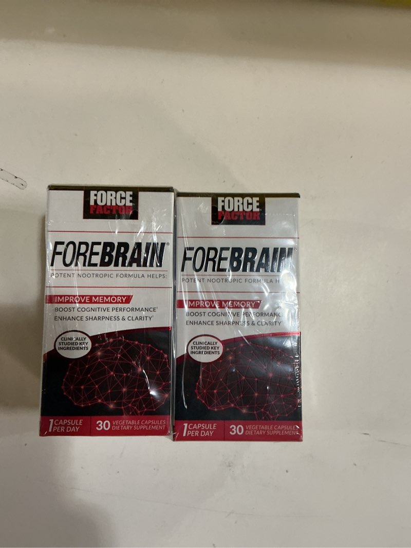 Condition photo showing New/Like New for Force Factor Forebrain Nootropic Brain Supplement to Improve Memory  60 Count (EXP 05/2026)