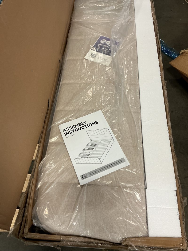 Condition photo showing Good Condition for Decofy Queen Size LED Platform Bed Frame with Soft-Glow Mood Lighting & Adjustable Upholstered Headb