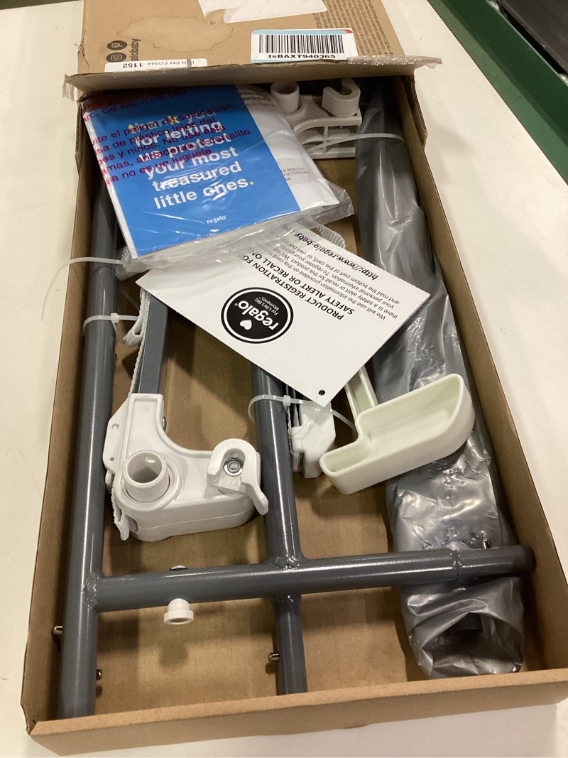 Condition photo showing New/Like New for Regalo Swing Down Crib Rail, with Reinforced Anchor Safety System