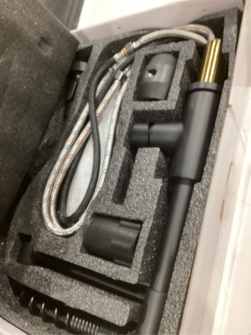 Condition photo showing Good Condition for OWOFAN Black Kitchen Faucet with Pull Down Sprayer Stainless Steel Single Handle Pull Out Spring Sink Faucets 1 Hole Or 3 Hole Dual Function for Farmhouse Camper Laundry Utility Rv Wet Bar Pull Out Kitchen Faucet 1 Black