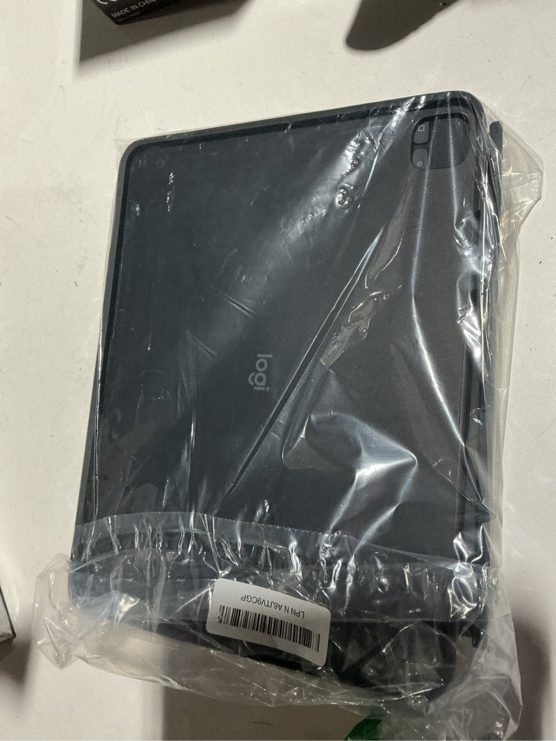 Condition photo showing As Is for logitech combo touch ipad pro 13-inch (m4 & m5)(2024 & 2025) keyboard case - detachable backlit keyboard with kickstand, usb connectivity, comfortable typing, multi-use mode - midnight black