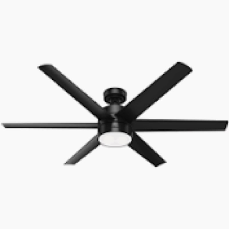 Ceiling Fans with Lights-60 inch Outdoor Black Ceiling Fan with Light and Remote Control, 6 Speed Ad