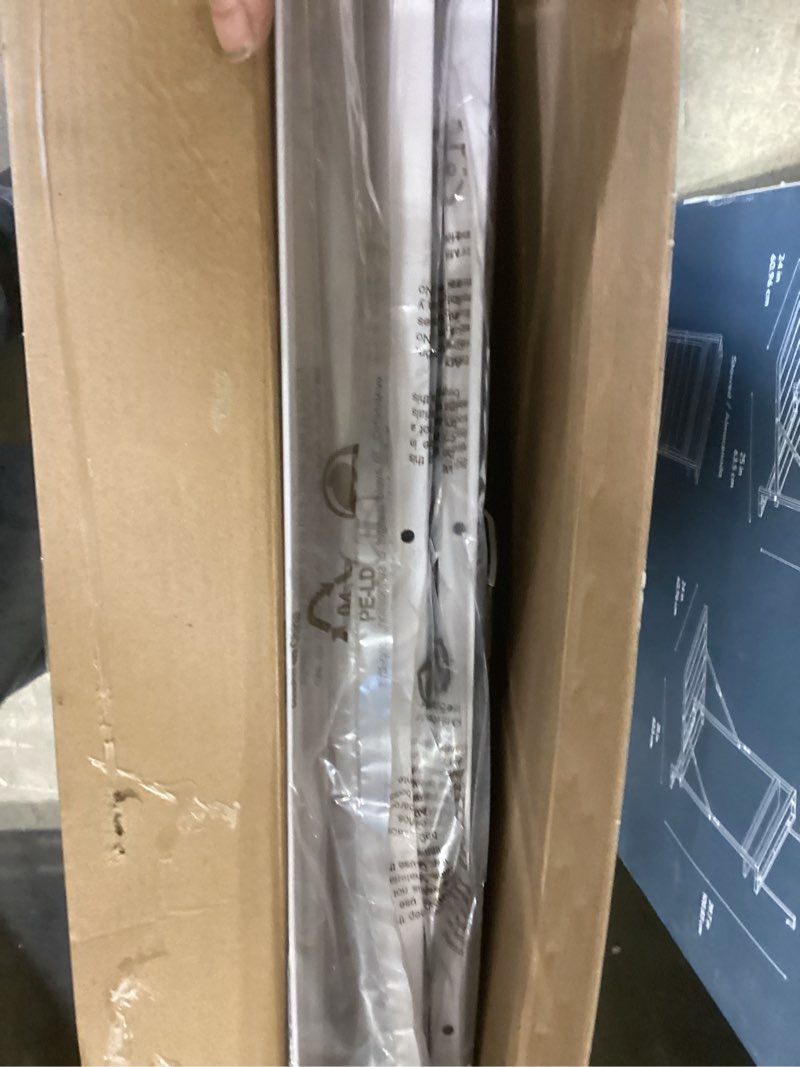 Condition photo showing As Is for Style Selections Gray Metal 2-Compartment Sorter Laundry Cart