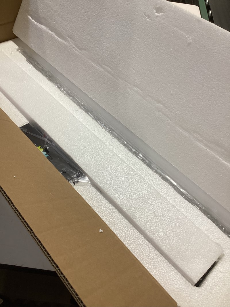 Condition photo showing Good Condition for Black LED Bathroom Vanity Light, 24.4 Inch 15W Modern Dimmable Bathroom Light Fixture Over Mirror, Crystal Bar Wall Sconce Lighting for Bath, 3CCT, OS-MM5001-3BK Black 24.4" L, 15 Watts