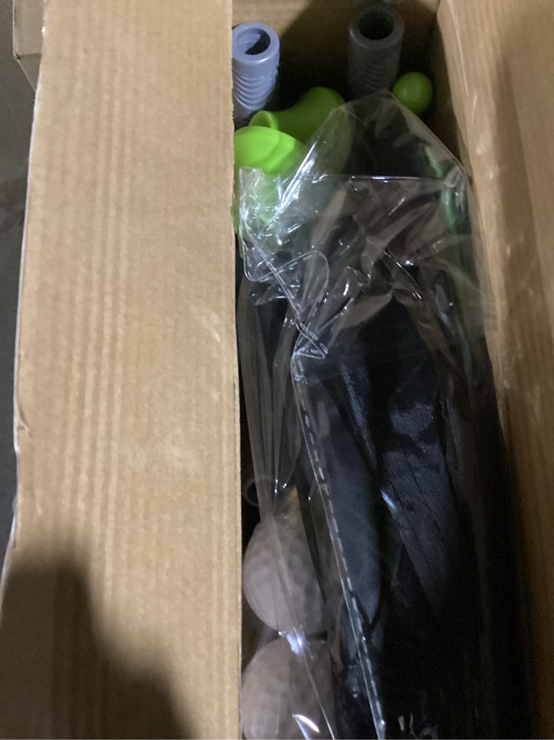 Condition photo showing Good Condition for Lehoo Castle Kids Golf Set with Golf Net, 2 in 1 Toddler Golf Set with Putting Mat & Sticky Balls, Toddler Golf Clubs for Chipping Training, Outdoor Indoor Golf Toys Gift for Boys Girls 3 4 5 6 7